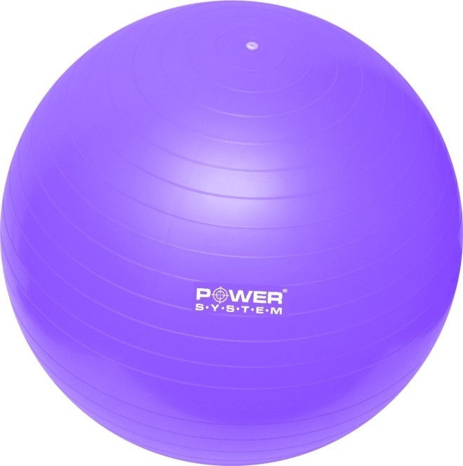 Мяч гимнастический POWER SYSTEM PS - 4011 55cm Фиолетовый фото видео изображение