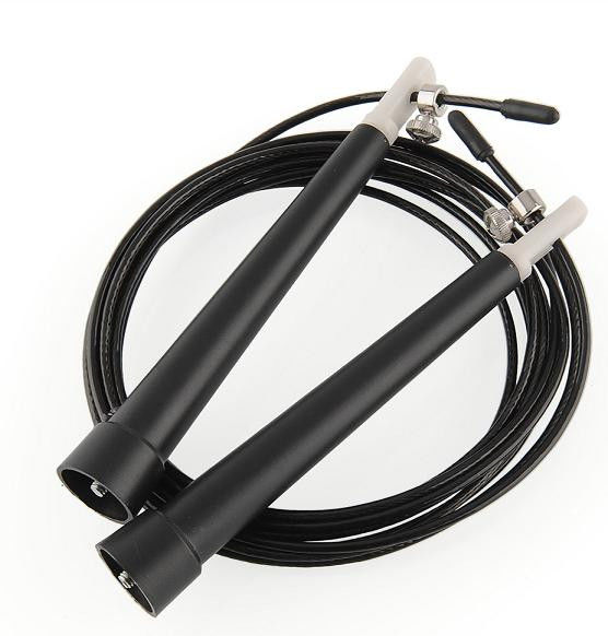 Скакалка Power System Ultra Speed Rope PS - 4033 Черный фото видео изображение