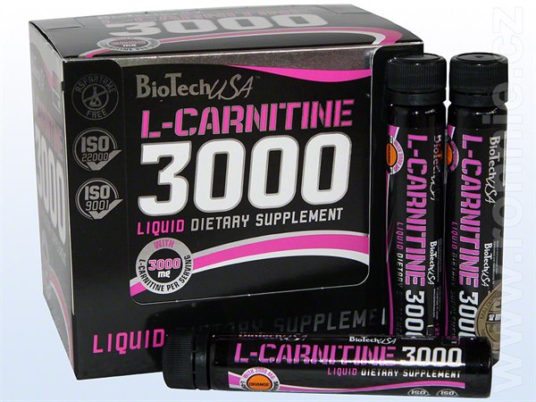 L-carnitine 3000mg 20*25 ml фото видео изображение