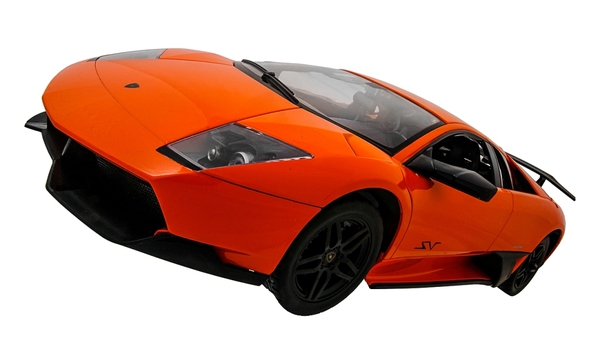 Машинка р/у 1:10 Meizhi лиценз. Lamborghini LP670-4 SV (оранжевый) фото видео изображение