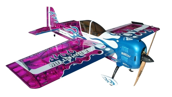 Самолёт р/у Precision Aerobatics Addiction XL 1500мм KIT (фиолетовый) фото видео изображение