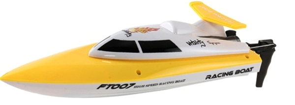 Катер на р/у 2.4GHz Fei Lun FT007 Racing Boat (желтый) фото видео изображение